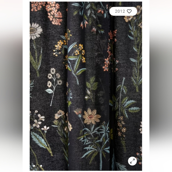Urban Outfitters Myla Floral Shower Curtain - Picture 5 of 5